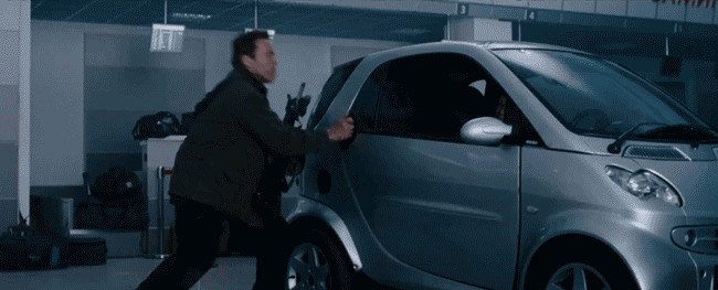 Arnold Breaks a Car Door